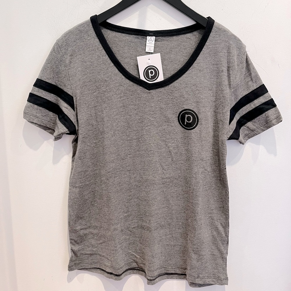 Pure Barre Varsity Striped Tee